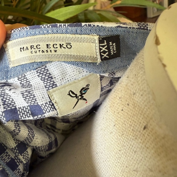 Marc Echo Cut and Sew men’s long sleeve casual button-down shirt XXL cotton 100% - Picture 3 of 9